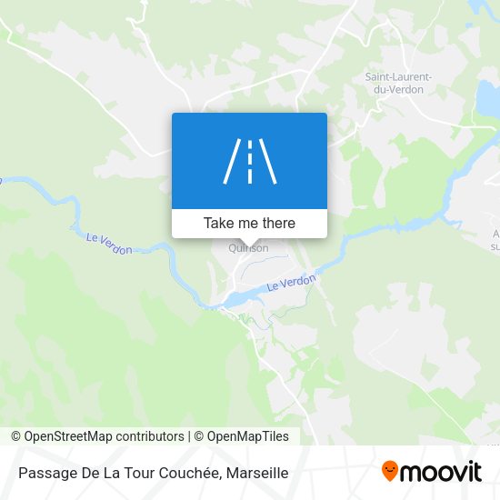 Passage De La Tour Couchée map