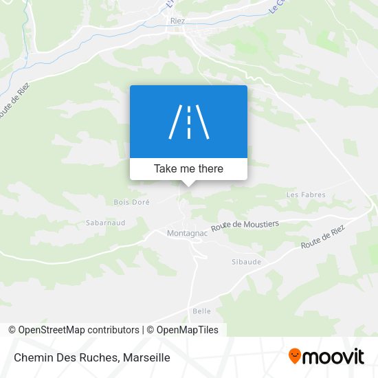 Chemin Des Ruches map