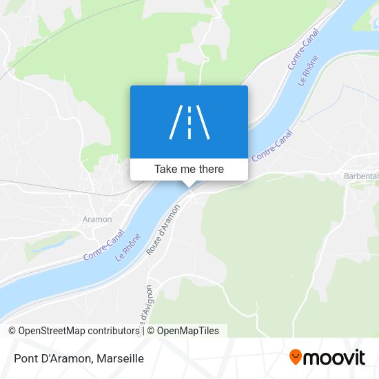 Pont D'Aramon map