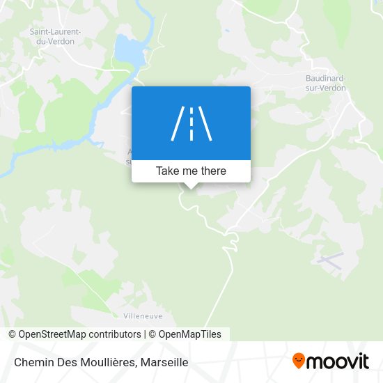 Chemin Des Moullières map