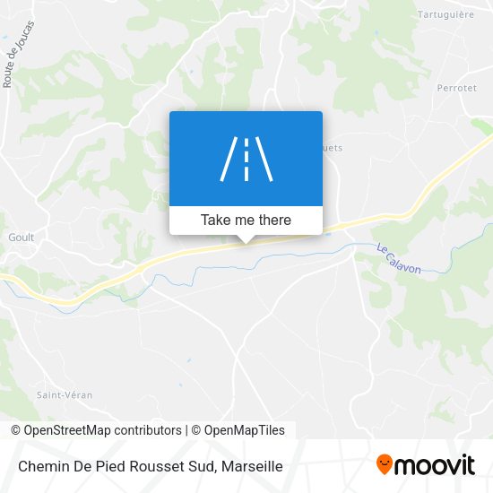 Chemin De Pied Rousset Sud map