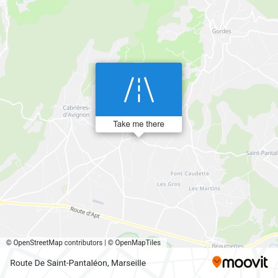 Route De Saint-Pantaléon map