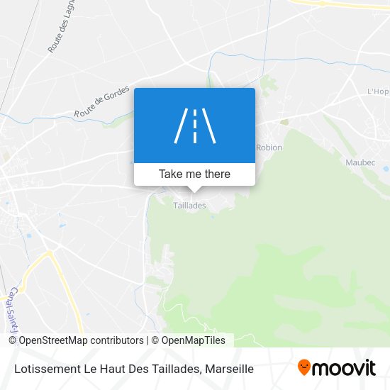 Lotissement Le Haut Des Taillades map