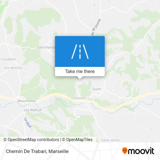 Chemin De Trabari map