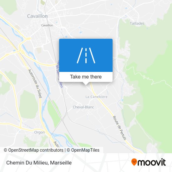 Chemin Du Milieu map