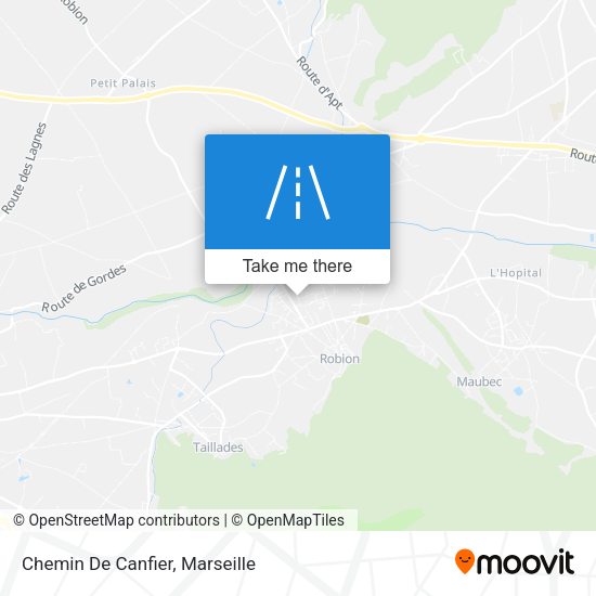 Chemin De Canfier map