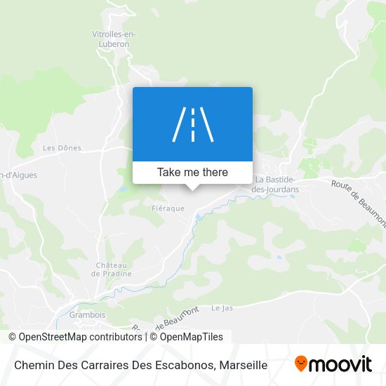 Chemin Des Carraires Des Escabonos map