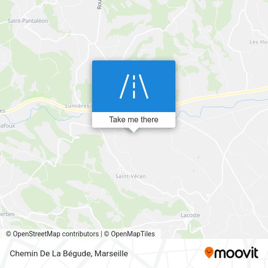 Chemin De La Bégude map