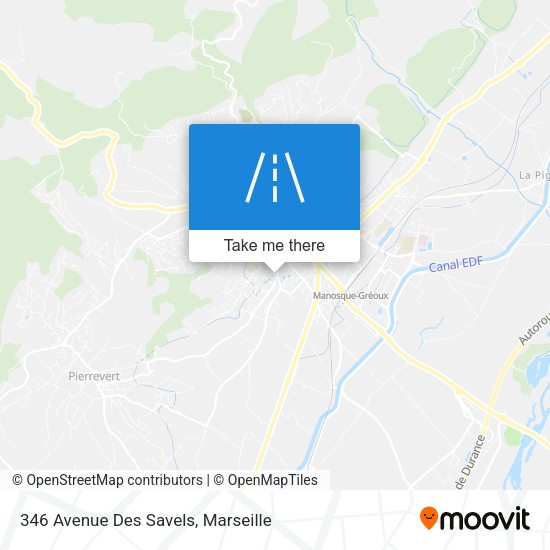 346 Avenue Des Savels map