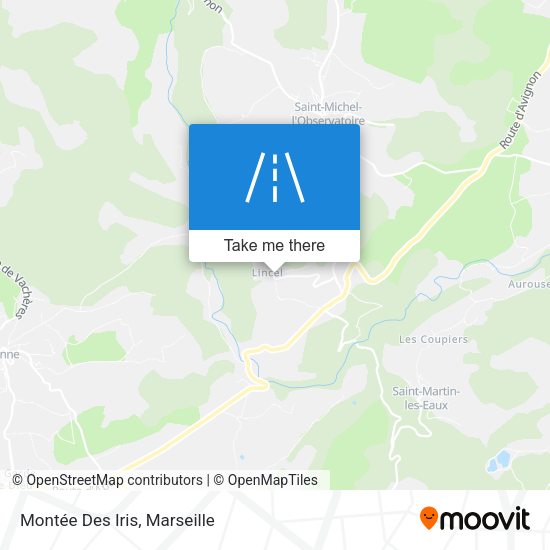 Montée Des Iris map