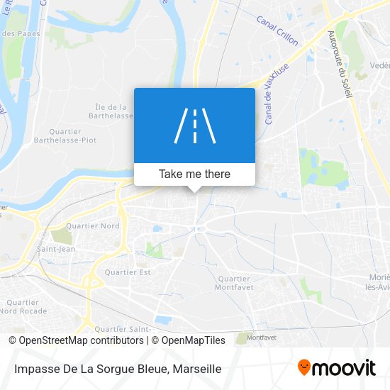 Impasse De La Sorgue Bleue map