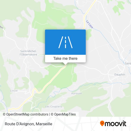Route D'Avignon map