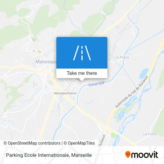 Parking Ecole Internationale map