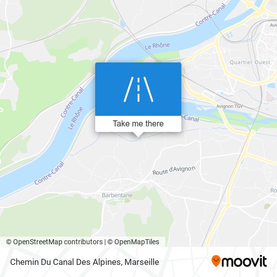 Chemin Du Canal Des Alpines map