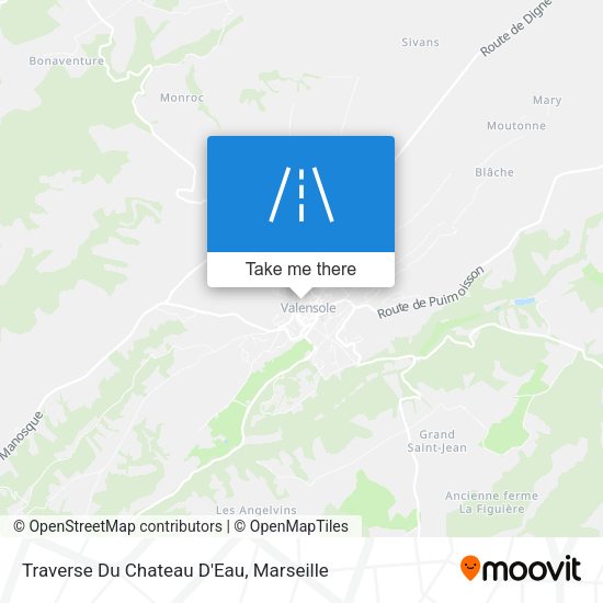 Traverse Du Chateau D'Eau map