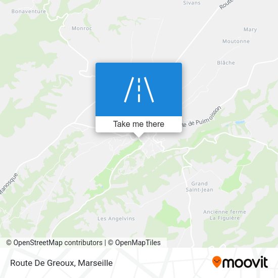 Route De Greoux map
