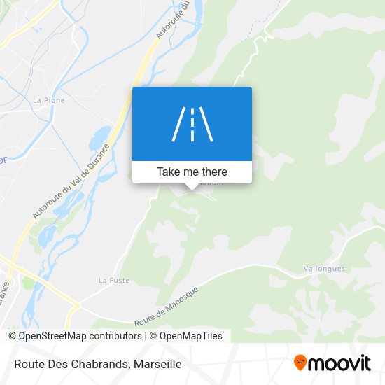 Route Des Chabrands map