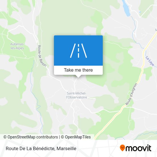 Route De La Bénédicte map