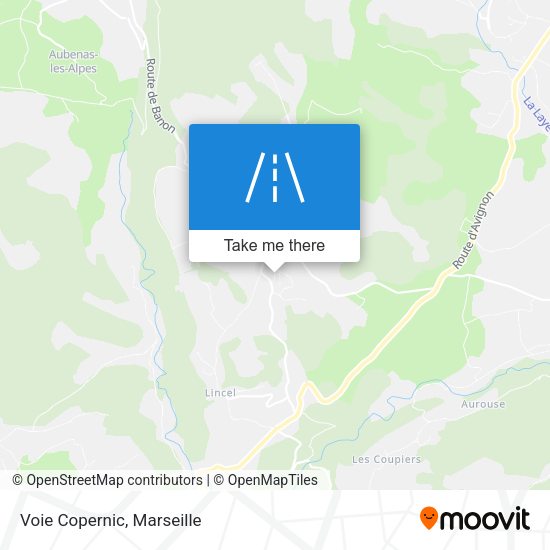 Voie Copernic map