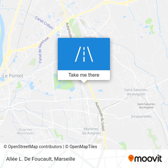 Allée L. De Foucault map