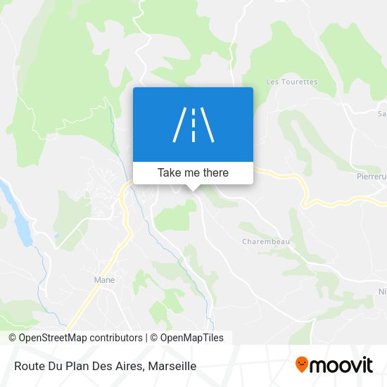 Route Du Plan Des Aires map