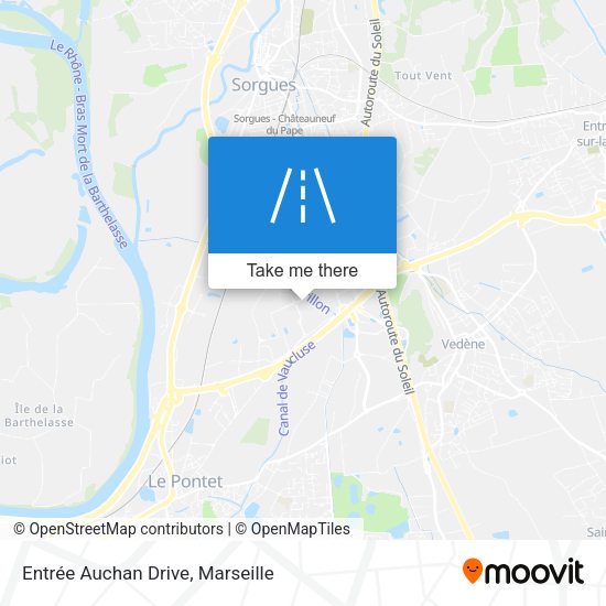 Entrée Auchan Drive map