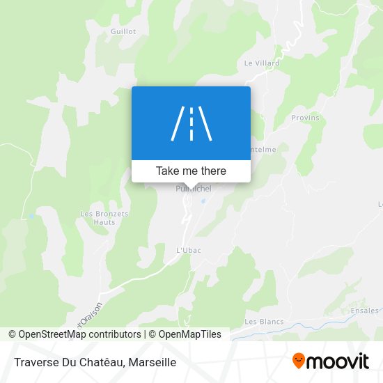 Traverse Du Chatêau map