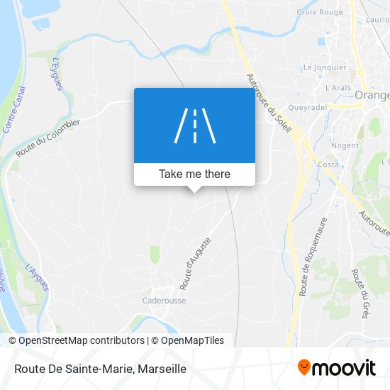Route De Sainte-Marie map