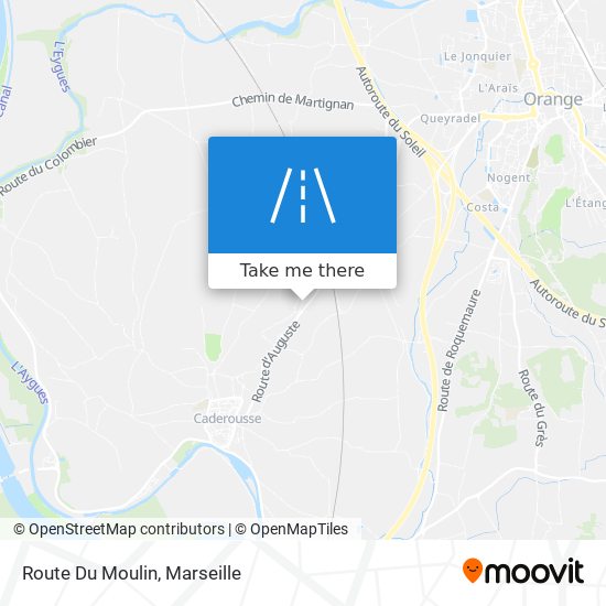 Route Du Moulin map