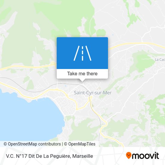 V.C. N°17 Dit De La Peguière map