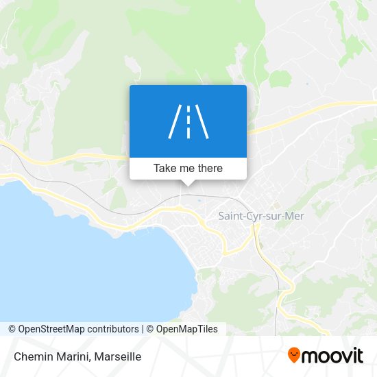Chemin Marini map