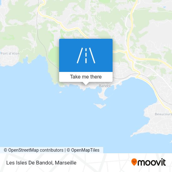 Les Isles De Bandol map