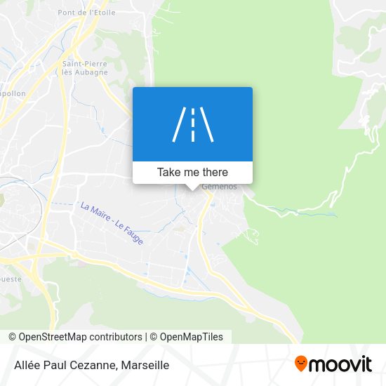 Allée Paul Cezanne map
