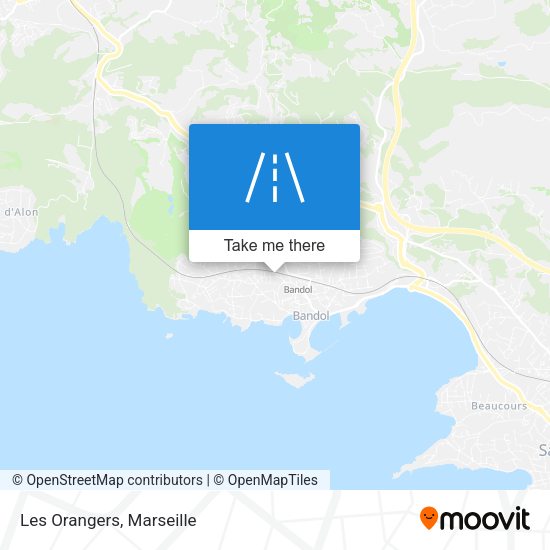 Les Orangers map