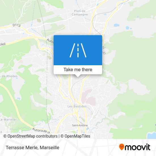 Terrasse Merle map