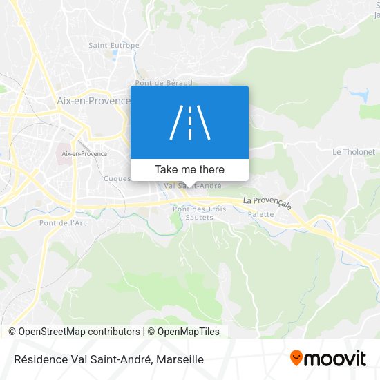 Résidence Val Saint-André map