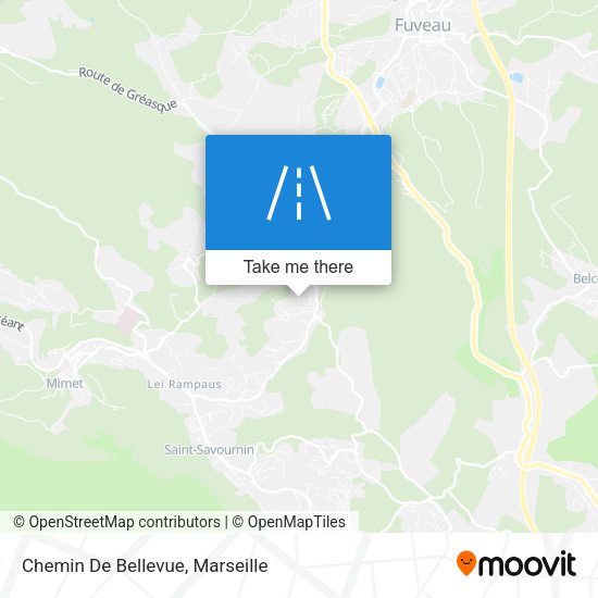 Chemin De Bellevue map