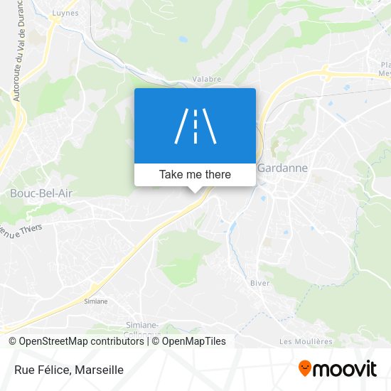 Rue Félice map