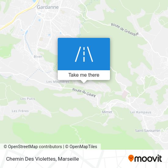 Chemin Des Violettes map