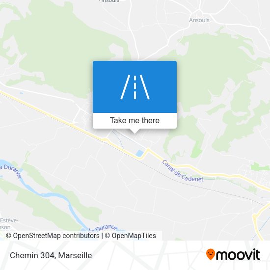 Chemin 304 map