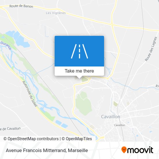 Avenue Francois Mitterrand map