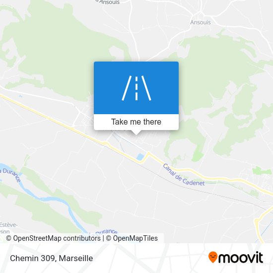 Chemin 309 map