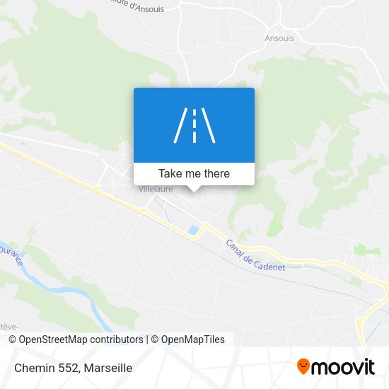 Chemin 552 map