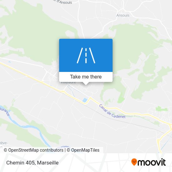 Chemin 405 map