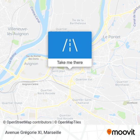 Avenue Grégorie XI map