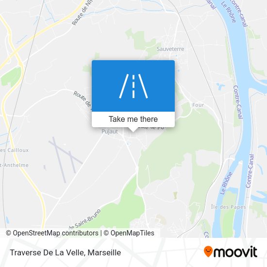 Traverse De La Velle map