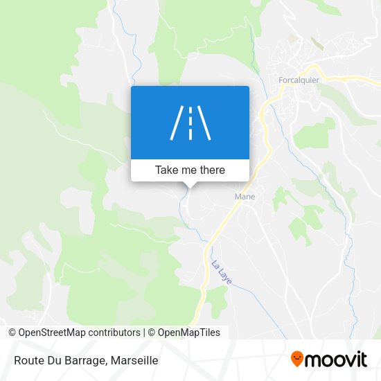 Route Du Barrage map