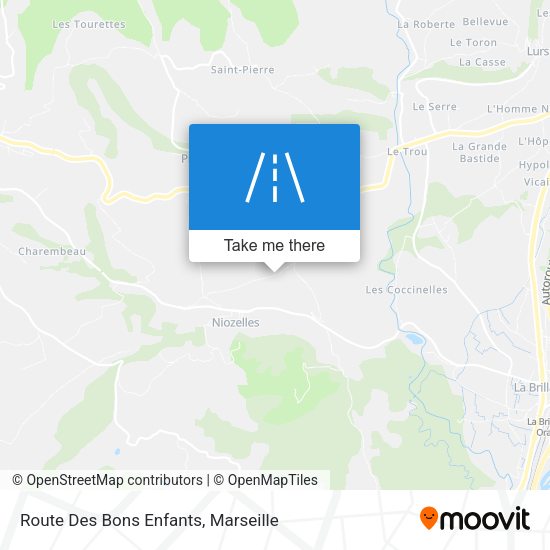 Route Des Bons Enfants map