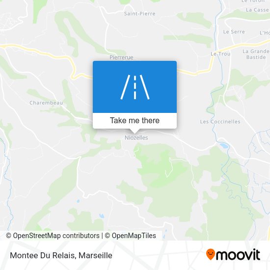 Montee Du Relais map