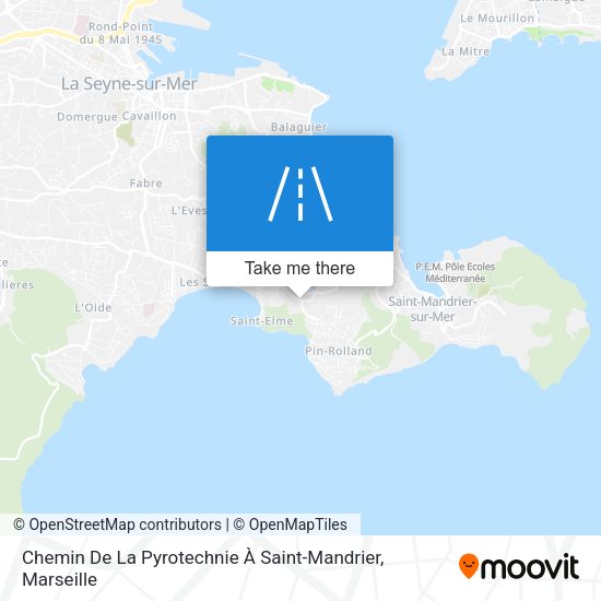 Chemin De La Pyrotechnie À Saint-Mandrier map